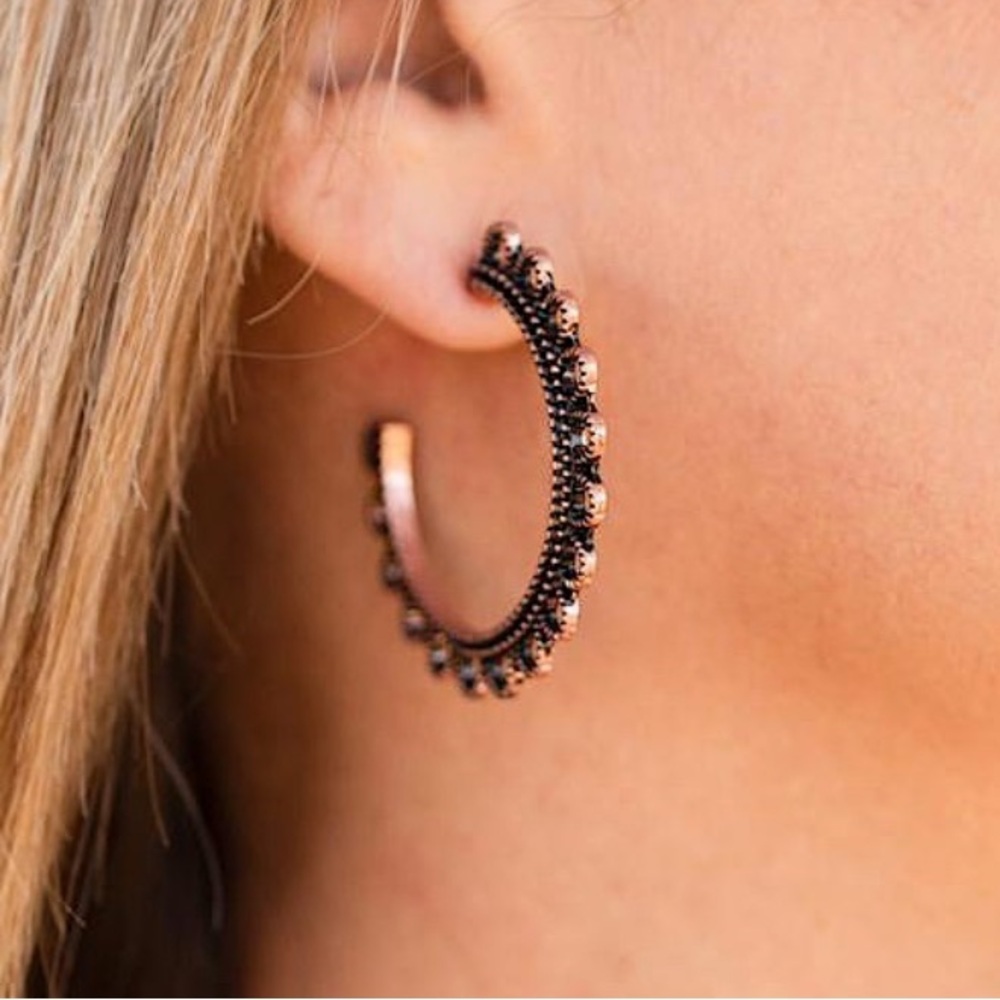 Paparazzi Copper Earring  Hoops